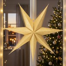Produkt Świąteczne lampki choinkowe, papierowe dekoracje w kształcie gwiazdek, świąteczny, elegancki design
