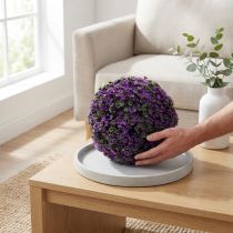 Produkt Dekoracyjna kula w kolorze fioletowym sztuczna kula roślinna Ø18cm 1 sztuka