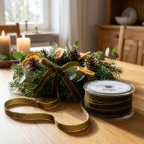 Produkt Wstążka ozdobna aksamitna, wąska, szerokość 10mm, długość 20m, na rolce