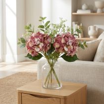 Produkt Sztuczna hortensja duża różowofioletowa Ø15cm dł.58cm 2szt
