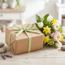 Produkt Wstążka prezentowa Papierowa zielona pleciona wstążka 20mm 10m