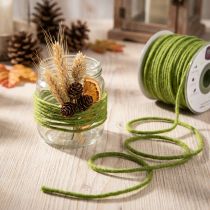 Produkt Knot sznurek wełniany sznurek filcowy zielony mech 3mm 100m