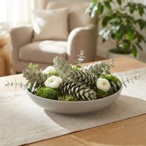 Produkt Szyszki Strobus dekoracja jabłkowo zielone bielone myte 15-20cm 50 szt
