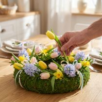 Produkt Wianek z mchu jako uniwersalna baza do kreatywnych pomysłów florystycznych i dekoracyjnych, 20 cm, 4 sztuki