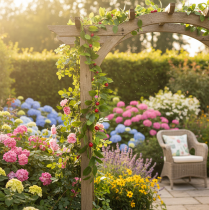 Produkt Sztuczna girlanda z wiśniami. Idealna do naturalnej dekoracji pokoju. Kwiatowy wygląd. 160 cm.