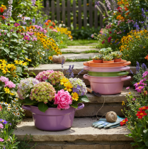 Produkt Metalowa miska dekoracyjna, 4 kolory wiosenne, Ø17cm, 4 sztuki