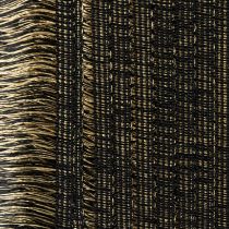 Produkt Czarno-złota frędzla 4 cm x 25 m - idealna do dekoracji wieńców, wstążek żałobnych i akcesoriów vintage