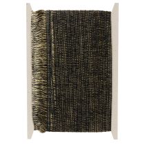 Produkt Czarno-złota frędzla 4 cm x 25 m - idealna do dekoracji wieńców, wstążek żałobnych i akcesoriów vintage