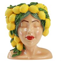 Produkt Popiersie kobiety w doniczce dekoracja cytrynowa Śródziemnomorska wys. 21,5 cm