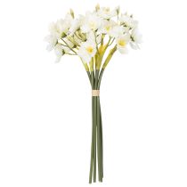 Produkt Gałązka żonkila do sezonowych aranżacji ślubnych, piękna, 33 cm, 6 sztuk