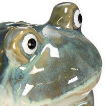 Produkt Figurka żaby, letnia dekoracja z ceramiki do domu i na balkon, 12 cm
