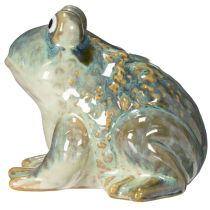 Produkt Figurka żaby, letnia dekoracja z ceramiki do domu i na balkon, 12 cm