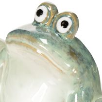 Produkt Ceramiczna figurka dekoracyjna żaby, szczegółowy wzór, uroczy pomysł na prezent, 13 cm