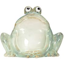 Produkt Ceramiczna figurka dekoracyjna żaby, szczegółowy wzór, uroczy pomysł na prezent, 13 cm