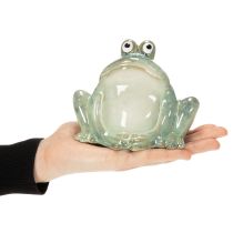 Produkt Ceramiczna figurka dekoracyjna żaby, szczegółowy wzór, uroczy pomysł na prezent, 13 cm