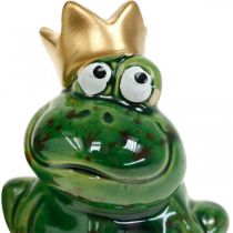 Żaba dekoracyjna, żabi król, dekoracja wiosenna, żaba z koroną złota 2szt.
