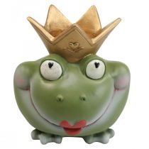 Frog King Deco Wazon Dekoracja ogrodowa Żaba Wazon 21×17,5×23cm