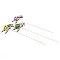Produkt Wiosenna ozdoba kwiatowa wtyczka drewniana ozdoba ptak 7×10cm 12 szt