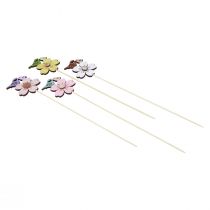 Produkt Dekoracja wiosenna korki kwiatowe drewniana dekoracja ptaka 8×6cm 12 szt