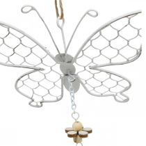 Wiosenna dekoracja, metalowe motyle, wielkanoc, dekoracja zawieszka motyl 2szt.
