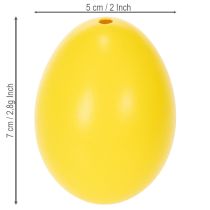 Produkt Ozdoba wielkanocna w kształcie jajek, prawdziwe gęsie jaja do wiosennej dekoracji pokoju, 7 cm, 10 sztuk