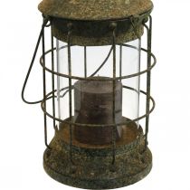 Kratka do dekoracji ogrodu, latarnia ogrodowa, latarnia metalowa Ø17cm W33cm