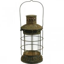 Kratka do dekoracji ogrodu, latarnia ogrodowa, latarnia metalowa Ø17cm W33cm