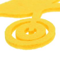 Narzędzia ogrodnicze filc żółty 24szt