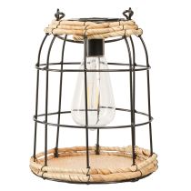 Produkt Latarnia ogrodowa Solarna lampa ogrodowa Metalowa Czarna Ø17cm