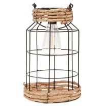 Produkt Lampa ogrodowa Solarna Metalowa Czarna Naturalna Ø18cm W29cm