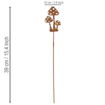 Produkt Palik ogrodowy, stal patynowana, ozdobny palik do muchomora czerwonego, 10 cm, 6 sztuk