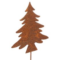 Produkt Palik ogrodowy, stal patynowana, jeleń, gwiazda, jodła, wys. 10/15 cm, 3 sztuki