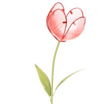 Produkt Szklany palik ogrodowy Tulip – piękna dekoracja do ogrodu i balkonu, 94 cm