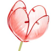 Produkt Szklany palik ogrodowy Tulip – piękna dekoracja do ogrodu i balkonu, 94 cm