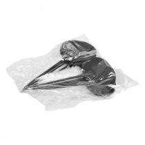 Produkt Podkładki do łóżek Podkładki ogrodowe Tabliczki drewniane owalne, czarne, wys. 17,5 cm, opakowanie 12 sztuk