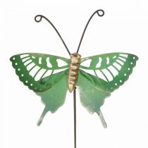 Produkt Metalowy słupek ogrodowy Motyl Zielono-Złoty 12x10/46cm