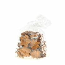 Produkt Ciasteczka dekoracyjne świąteczne w kształcie gwiazdek, 24 sztuki, świąteczne ciasteczka dekoracyjne na stół w kształcie gwiazdek, wygląd cukru pudru, dekoracyjne gwiazdki, żywica poliestrowa ok. 6 cm