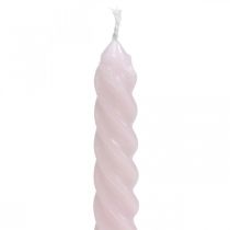 Produkt Skręcone świece spiralne świece różowe Ø2,2cm W30cm 2szt