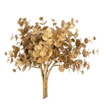Produkt Sztuczna roślina eukaliptusowa, złota gałązka dekoracyjna do dekoracji stołu, 24 cm