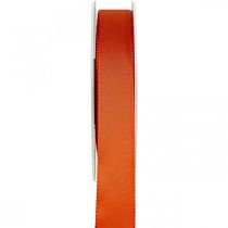 Wstążka prezentowa i dekoracyjna Pomarańczowa jedwabna wstążka 25mm 50m