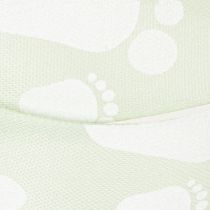 Produkt Wstążka prezentowa ozdoba stópki dziecka chrzest zielona 25mm 16m