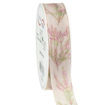 Produkt Wstążka prezentowa jesienna wrzosowa wstążka materiałowa 25mm 20m
