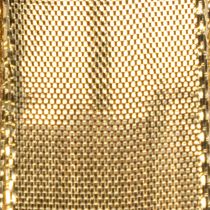 Produkt Złota wstążka prezentowa z drucianym brzegiem, szerokość 25 mm, długość 25 m