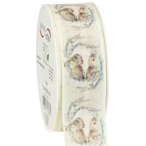 Produkt Wstążka prezentowa Wstążka wielkanocna Króliczki 40mm 18m