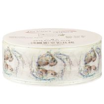 Produkt Wstążka prezentowa Wstążka wielkanocna Króliczki 40mm 18m