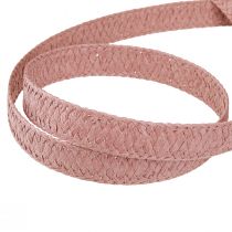 Produkt Wstążka papierowa prezentowa stara różowa pleciona wstążka papierowa 20mm 10m