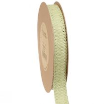 Produkt Wstążka prezentowa Papierowa zielona pleciona wstążka 20mm 10m