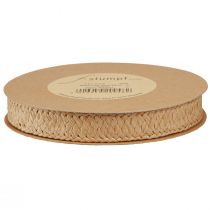 Produkt Wstążka prezentowa pleciona wstążka papierowa naturalna 20mm 10m