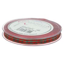 Produkt Wstążka prezentowa Szkocka wstążka świąteczna czerwona zielona 10mm 20m
