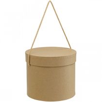 Produkt Pudełko na prezenty okrągłe pudełko na kwiaty beż Ø12.5/14.5/16.5cm zestaw 3 szt